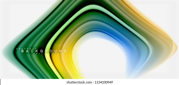 Rainbow fluid colors abstract background twisted liquid design, colorful marble or plastic wavy texture backdrop, multicolored template for business or technology presentation or web brochure cover