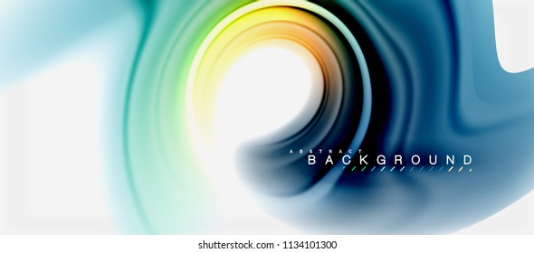 Rainbow fluid colors abstract background twisted liquid design, colorful marble or plastic wavy texture backdrop, multicolored template for business or technology presentation or web brochure cover