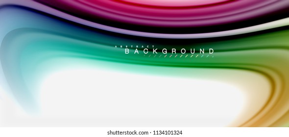 Rainbow fluid colors abstract background twisted liquid design, colorful marble or plastic wavy texture backdrop, multicolored template for business or technology presentation or web brochure cover