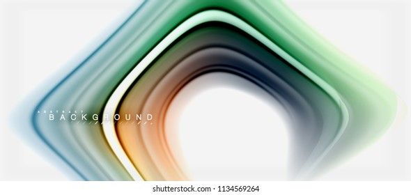 Rainbow fluid colors abstract background twisted liquid design, colorful marble or plastic wavy texture backdrop, multicolored template for business or technology presentation or web brochure cover