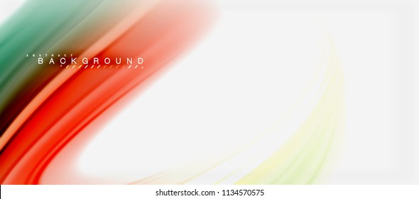 Rainbow fluid colors abstract background twisted liquid design, colorful marble or plastic wavy texture backdrop, multicolored template for business or technology presentation or web brochure cover
