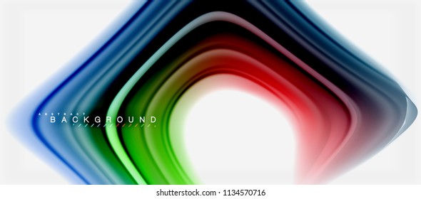 Rainbow fluid colors abstract background twisted liquid design, colorful marble or plastic wavy texture backdrop, multicolored template for business or technology presentation or web brochure cover