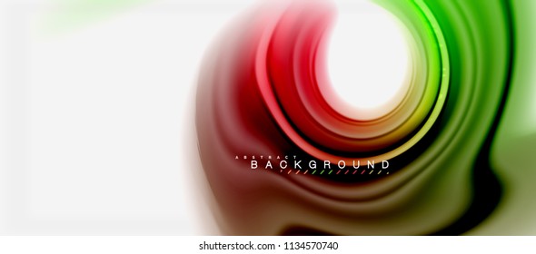 Abstrakte Farben mit Regenbogenfarben, abstrakter Hintergrund, verdrilltes flüssiges Design, bunter Marmor- oder Kunststoffhintergrund, mehrfarbige Vorlage für Geschäfts- oder Technologiepräsentation oder Webbroschürendeckel