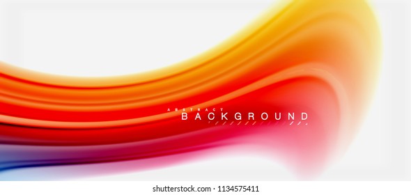 Rainbow fluid colors abstract background twisted liquid design, colorful marble or plastic wavy texture backdrop, multicolored template for business or technology presentation or web brochure cover