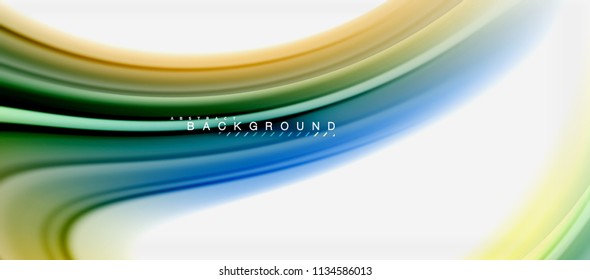 Rainbow fluid colors abstract background twisted liquid design, colorful marble or plastic wavy texture backdrop, multicolored template for business or technology presentation or web brochure cover