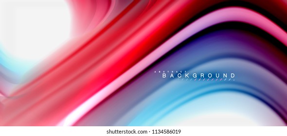Rainbow fluid colors abstract background twisted liquid design, colorful marble or plastic wavy texture backdrop, multicolored template for business or technology presentation or web brochure cover