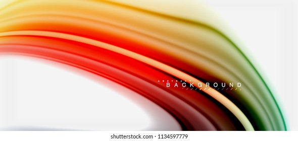 Rainbow fluid colors abstract background twisted liquid design, colorful marble or plastic wavy texture backdrop, multicolored template for business or technology presentation or web brochure cover