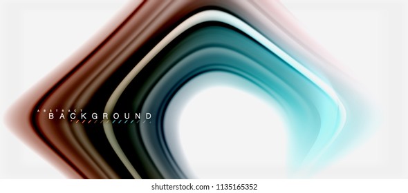 Rainbow fluid colors abstract background twisted liquid design, colorful marble or plastic wavy texture backdrop, multicolored template for business or technology presentation or web brochure cover
