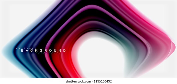 Rainbow fluid colors abstract background twisted liquid design, colorful marble or plastic wavy texture backdrop, multicolored template for business or technology presentation or web brochure cover