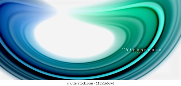 Rainbow fluid colors abstract background twisted liquid design, colorful marble or plastic wavy texture backdrop, multicolored template for business or technology presentation or web brochure cover