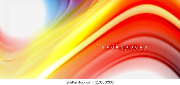 Rainbow fluid colors abstract background twisted liquid design, colorful marble or plastic wavy texture backdrop, multicolored template for business or technology presentation or web brochure cover