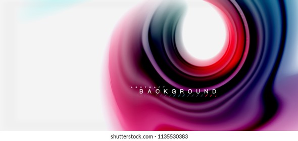Rainbow fluid colors abstract background twisted liquid design, colorful marble or plastic wavy texture backdrop, multicolored template for business or technology presentation or web brochure cover