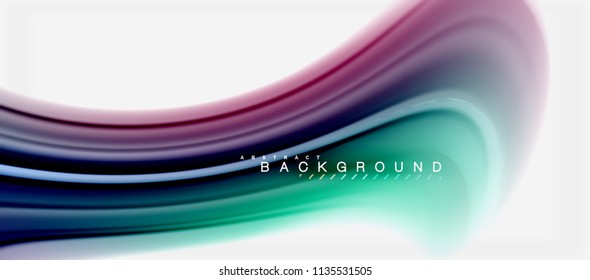 Rainbow fluid colors abstract background twisted liquid design, colorful marble or plastic wavy texture backdrop, multicolored template for business or technology presentation or web brochure cover