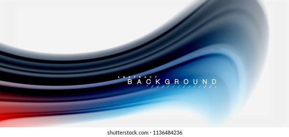 Rainbow fluid colors abstract background twisted liquid design, colorful marble or plastic wavy texture backdrop, multicolored template for business or technology presentation or web brochure cover