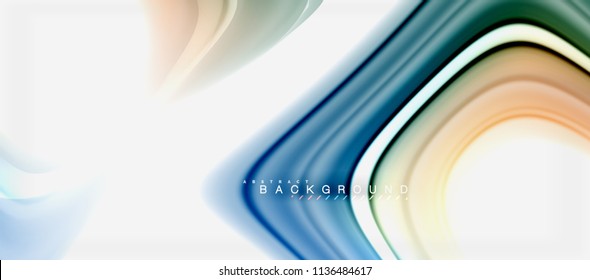 Rainbow fluid colors abstract background twisted liquid design, colorful marble or plastic wavy texture backdrop, multicolored template for business or technology presentation or web brochure cover
