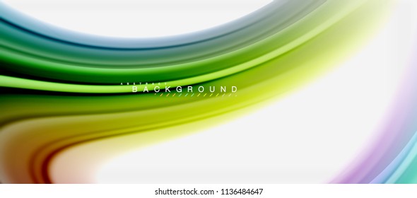 Rainbow fluid colors abstract background twisted liquid design, colorful marble or plastic wavy texture backdrop, multicolored template for business or technology presentation or web brochure cover