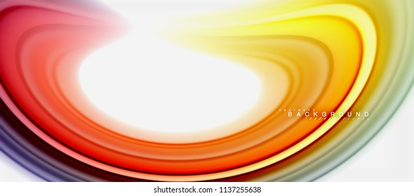 Rainbow fluid colors abstract background twisted liquid design, colorful marble or plastic wavy texture backdrop, multicolored template for business or technology presentation or web brochure cover