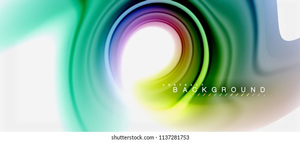Rainbow fluid colors abstract background twisted liquid design, colorful marble or plastic wavy texture backdrop, multicolored template for business or technology presentation or web brochure cover