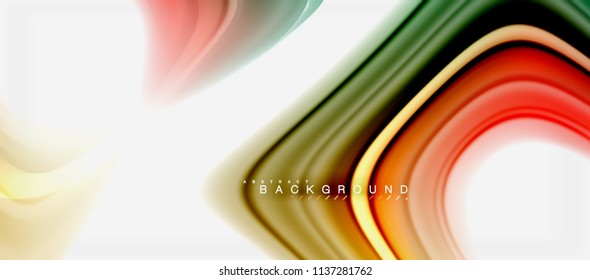 Rainbow fluid colors abstract background twisted liquid design, colorful marble or plastic wavy texture backdrop, multicolored template for business or technology presentation or web brochure cover