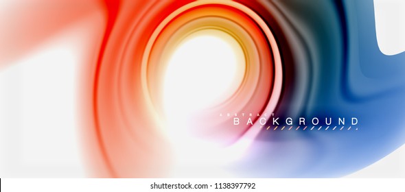 Abstrakte Farben mit Regenbogenfarben, abstrakter Hintergrund, verdrilltes flüssiges Design, bunter Marmor- oder Kunststoffhintergrund, mehrfarbige Vorlage für Geschäfts- oder Technologiepräsentation oder Webbroschürendeckel