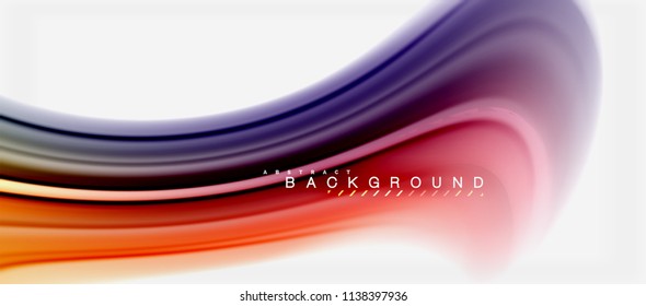 Rainbow fluid colors abstract background twisted liquid design, colorful marble or plastic wavy texture backdrop, multicolored template for business or technology presentation or web brochure cover