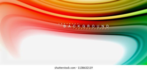 Rainbow fluid colors abstract background twisted liquid design, colorful marble or plastic wavy texture backdrop, multicolored template for business or technology presentation or web brochure cover
