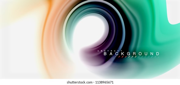 Rainbow fluid colors abstract background twisted liquid design, colorful marble or plastic wavy texture backdrop, multicolored template for business or technology presentation or web brochure cover