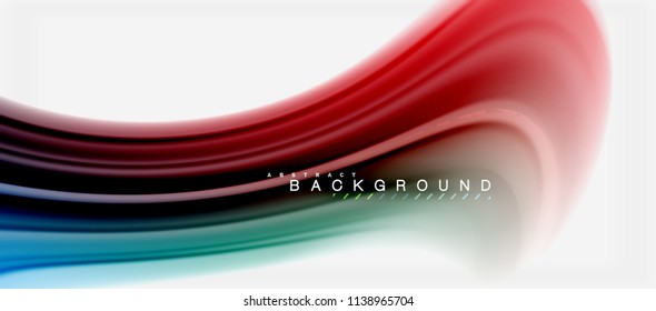 Rainbow fluid colors abstract background twisted liquid design, colorful marble or plastic wavy texture backdrop, multicolored template for business or technology presentation or web brochure cover