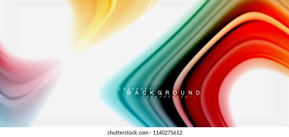 Color del fluido arcoiris diseño líquido retorcido de fondo abstracto, mármol colorido o fondo de textura ondulada plástica, plantilla multicolor para presentación de negocios o tecnología o cubierta de folletos web