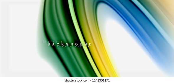 Rainbow fluid colors abstract background twisted liquid design, colorful marble or plastic wavy texture backdrop, multicolored template for business or technology presentation or web brochure cover