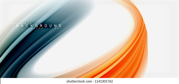 Rainbow fluid colors abstract background twisted liquid design, colorful marble or plastic wavy texture backdrop, multicolored template for business or technology presentation or web brochure cover