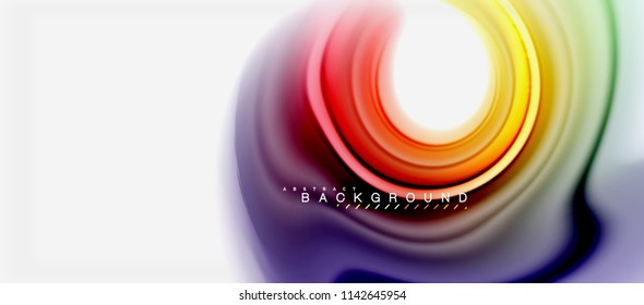 Rainbow fluid colors abstract background twisted liquid design, colorful marble or plastic wavy texture backdrop, multicolored template for business or technology presentation or web brochure cover