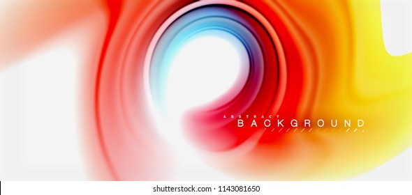 Rainbow fluid colors abstract background twisted liquid design, colorful marble or plastic wavy texture backdrop, multicolored template for business or technology presentation or web brochure cover