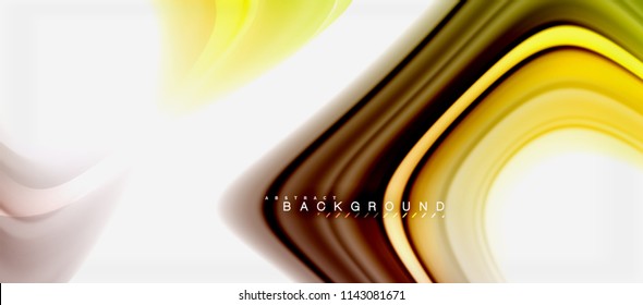 Rainbow fluid colors abstract background twisted liquid design, colorful marble or plastic wavy texture backdrop, multicolored template for business or technology presentation or web brochure cover