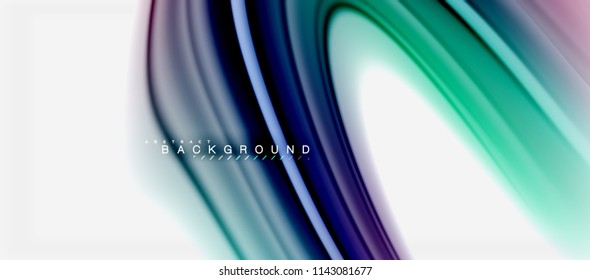 Rainbow fluid colors abstract background twisted liquid design, colorful marble or plastic wavy texture backdrop, multicolored template for business or technology presentation or web brochure cover