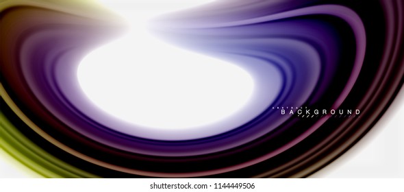 Abstrakte Farben mit Regenbogenfarben, abstrakter Hintergrund, verdrilltes flüssiges Design, bunter Marmor- oder Kunststoffhintergrund, mehrfarbige Vorlage für Geschäfts- oder Technologiepräsentation oder Webbroschürendeckel