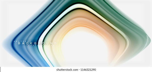 Rainbow fluid colors abstract background twisted liquid design, colorful marble or plastic wavy texture backdrop, multicolored template for business or technology presentation or web brochure cover