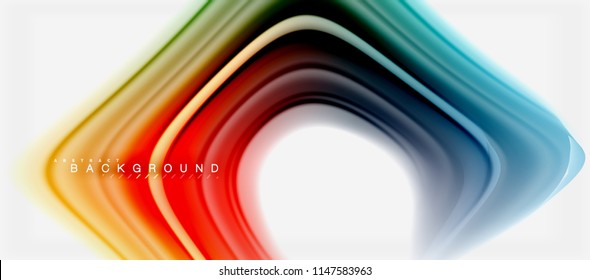 Rainbow fluid colors abstract background twisted liquid design, colorful marble or plastic wavy texture backdrop, multicolored template for business or technology presentation or web brochure cover