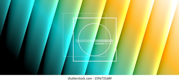 Rainbow fluid gradient background with abstract lines. Colorful geometric background pattern. Vector Illustration For Wallpaper, Banner, Background, Card, Book Illustration, landing page