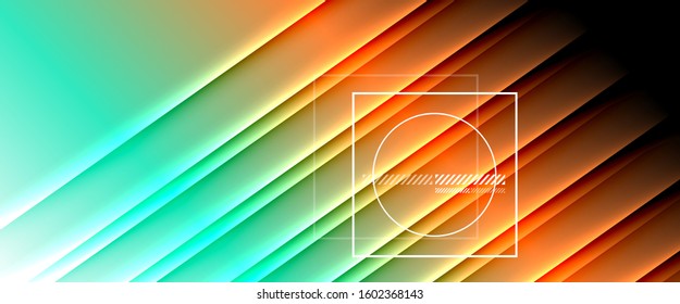 Rainbow fluid gradient background with abstract lines. Colorful geometric background pattern. Vector Illustration For Wallpaper, Banner, Background, Card, Book Illustration, landing page