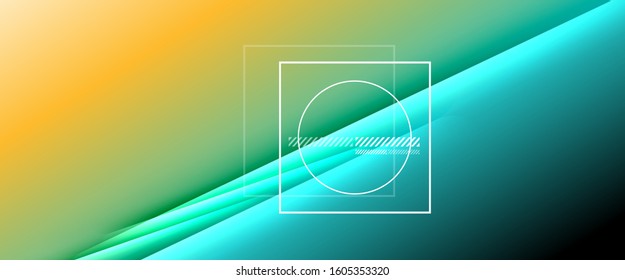 Rainbow fluid gradient background with abstract lines. Colorful geometric background pattern. Vector Illustration For Wallpaper, Banner, Background, Card, Book Illustration, landing page