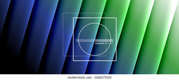 Rainbow fluid gradient background with abstract lines. Colorful geometric background pattern. Vector Illustration 