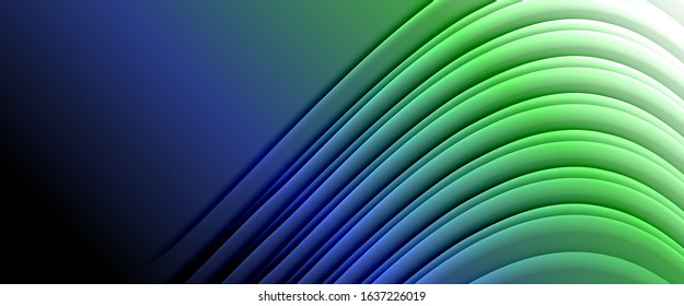 Rainbow fluid gradient background with abstract lines. Colorful geometric background pattern. Vector Illustration For Wallpaper, Banner, Background, Card, Book Illustration, landing page