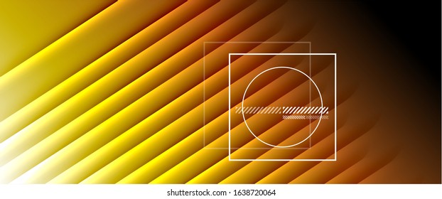 Rainbow fluid gradient background with abstract lines. Colorful geometric background pattern. Vector Illustration For Wallpaper, Banner, Background, Card, Book Illustration, landing page