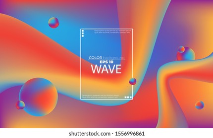 rainbow fluid wave color pattern of neon color liquid gradient background with modern geometric dynamic motion style Suitable For social media, Banner, Card, Book Illustration, landing page, cover, 