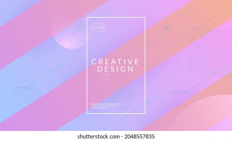 Rainbow Flyer. Creative Composition. Trendy Paper. Wavy Dynamic Layout. Tech Landing Page. Neon Element. Violet Hipster Shape. Fluid Background. Lilac Rainbow Flyer