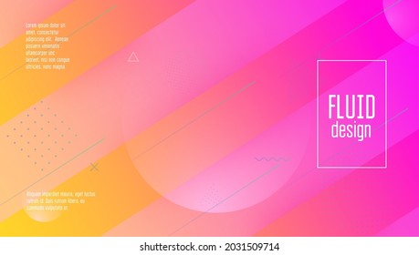 Rainbow Flyer. Minimal Design. Horizontal Composition. Fluid Concept. Violet Plastic Layout. Color Landing Page. Memphis Page. Wavy Gradient Banner. Magenta Rainbow Flyer