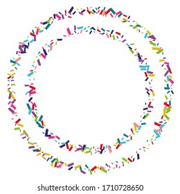 Rainbow Flying Rain Backdrop. Shine Invitation. Splash Happy Illustration. Color Decoration Backdrop.