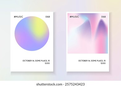 Rainbow Foil. Digital Banner. Colourful Retro Illustration. Pink Gradient Label. Neon Presentation. 1980 Fluid. Memphis Design. Violet Rainbow Foil