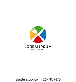 rainbow food logo